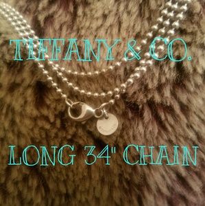 Long 34" Tiffany & Co. Beaded Ball Chain